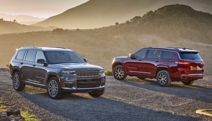 All-new 2021 Jeep Grand Cherokee L Summit Reserve (left) and All-new 2021 Jeep Grand Cherokee L Overland (right)