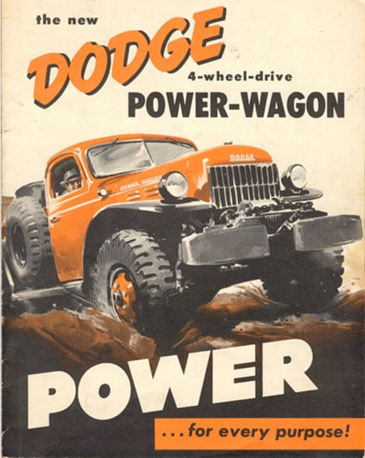 1950 Dodge Power Wagon truck brochure