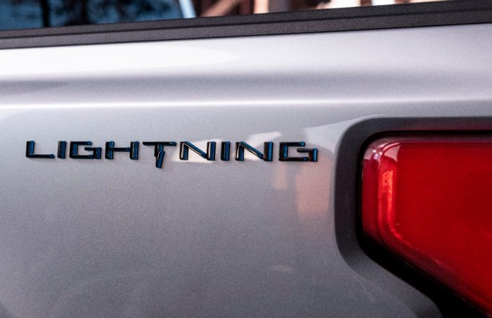 Ford F-150 Lightning Bedside Logo