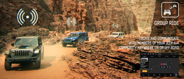 Jeep Group Ride (V2V via STLA Brain)