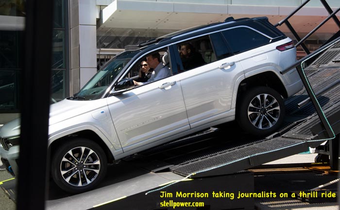 Jim Morrison piloting Grand Cherokee