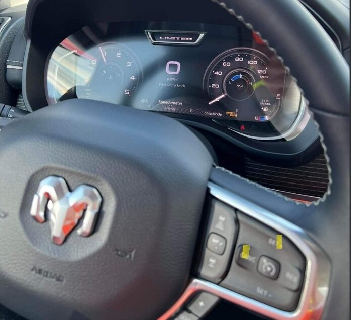 2023 Ram 1500 digital gauge cluster 12"