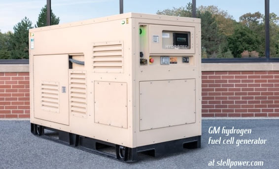 GM hydrogen fuel cell generator