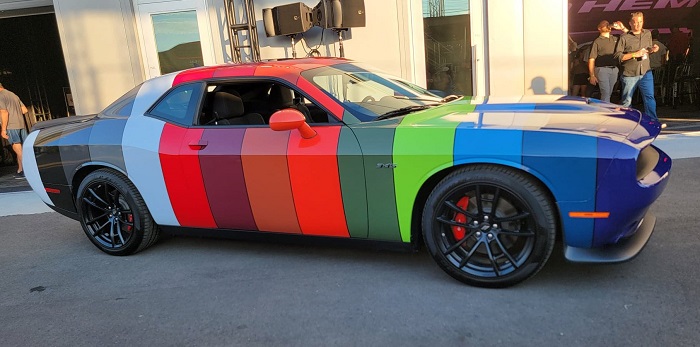 Dodge Challenger Paint Chip Car