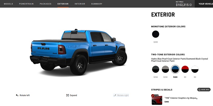 2023 Ram 1500 TRX Build and Price
