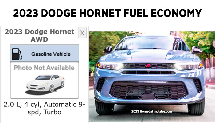 2023 Dodge Hornet fuel economy