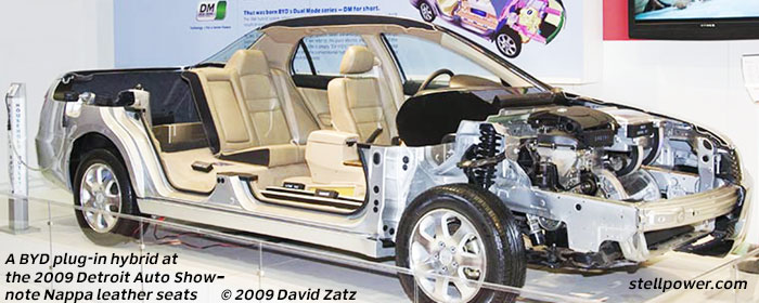 2009 BYD plugin hybrid (PHEV) car