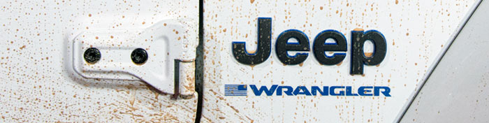 Muddy Jeep Wrangler badge (2024)