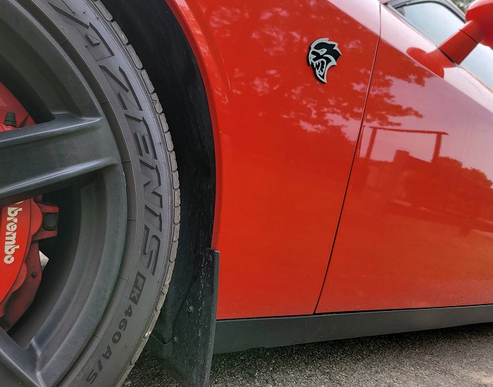 2017 Dodge Challenger SRT Hellcat in Go Mango