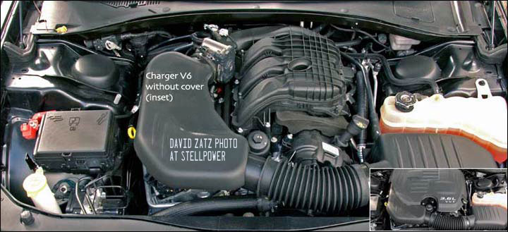 Charger SXT V6 engine