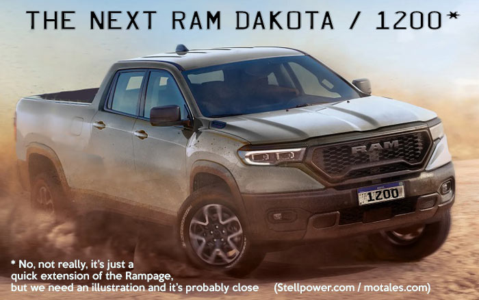 2027 Ram Dakota / Ram 1200 rendering
