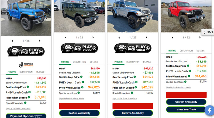 jeep discounts - sales