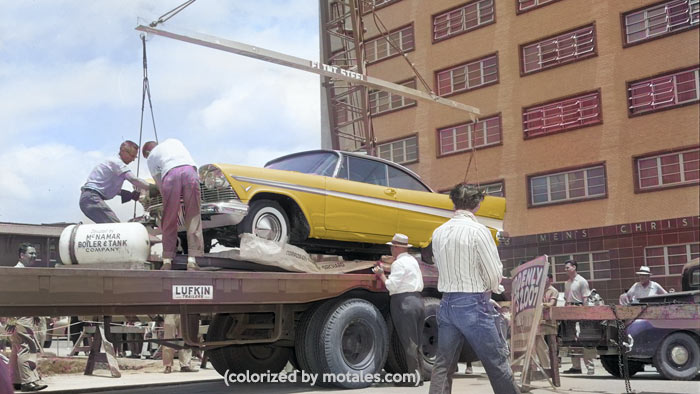 Preparing Miss Belvedere, the 1957 Plymouth buried in Tulsa, OK