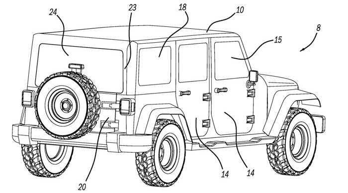 Jeep window glass