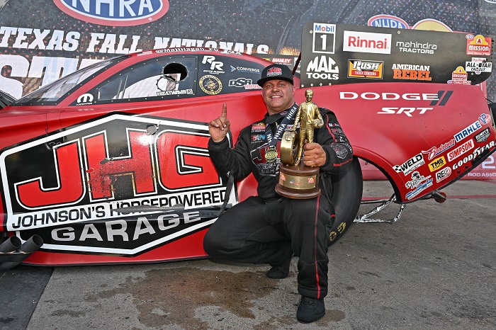 Matt Hagan and his Dodge Charger SRT Hellcat Funny Car