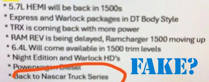 Brickner dealer memo, possibly fake