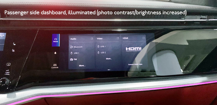 Wagoneer passenger screen