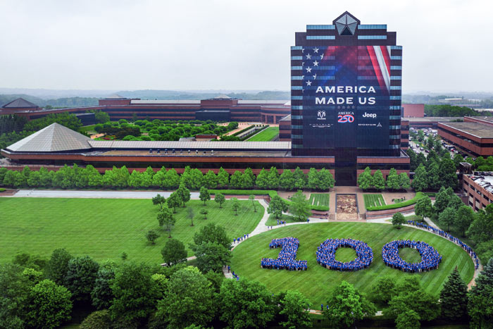 America made us: 1500 employees for Chrysler centennial photo