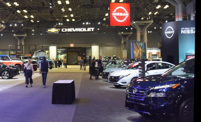 Nissan display at car show